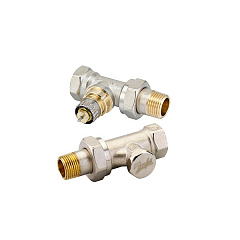 Набор термостатический Royal Thermo Danfoss для радиатора прямой 1/2 Click, никелированный