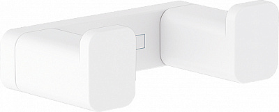 Двойной крючок Hansgrohe AddStoris матовый белый 41755700