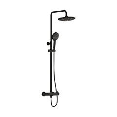 Душевая система Vitra Aquaheat Bliss 240 2F, матовый черный