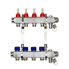 Коллектор Ридан SSM-5RF с расходомерами и кронштейнами, 5 контуров (088U0955R)