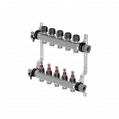 Коллектор Uponor Vario S с расходомерами FM 4 контура