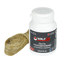 Комплект для герметизации Valfex паста уплотнительная (70 г) + лен (14 г) (вода, пар)