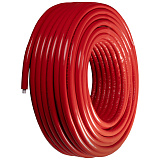 Труба из сшитого полиэтилена (PE-Xa) Usystems Radi Pipe PN10 16x2,2 в теплоизоляции 6 мм красной