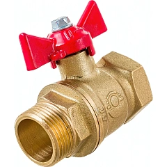Кран шаровой Valfex латунный DeltaPro для воды 3/4 ВР/НР ручка-бабочка