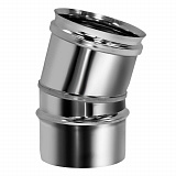 Отвод Вулкан VHR d104, 15 град., AISI 304 (зеркальная)