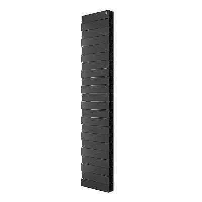 Биметаллический секционный радиатор отопления Royal Thermo PianoForte Tower Noir Sable 300 / 22 секций нижнее подключение