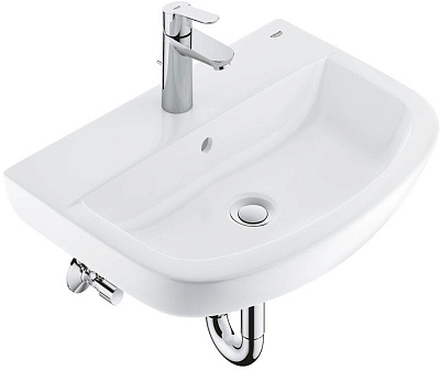 Раковина Grohe Euro Ceramic 60 см со смесителем белая