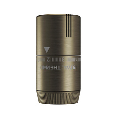Термостатическая головка Royal Thermo Design жидкостная, М30х1,5, пластик, 7-28, бронза