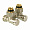 Запорный клапан Danfoss RLV-K - G 3/4 A x G 1/2 A, угловой