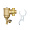 Сепаратор шлама Rommer магнитный, поворотный универсальный НР 1 корпус- латунь