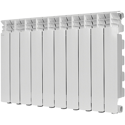 Алюминиевый секционный радиатор отопления Stout Gamma 500 / 10 секций