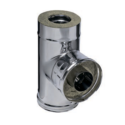 Сэндвич-тройник FERRUM 90гр. (430/0,5мм + нерж.) Ф120х200