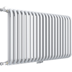 Стальной трубчатый радиатор отопления Rommer RST 2030/21 боковое подключение RAL9016