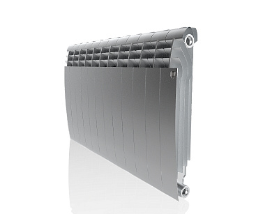 Биметаллический секционный радиатор отопления Royal Thermo Biliner Satin Silver 500 / 12 секций