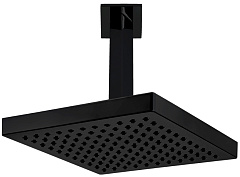 Верхний душ E.C.A. 102145032C1EX квадратный TIERA 200x200мм матовый черный