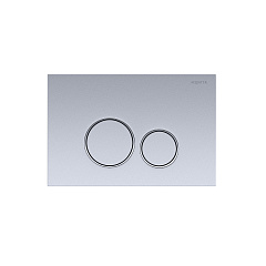 Панель смыва Акватек Хром матовая ободок хром (клавиши круглые)