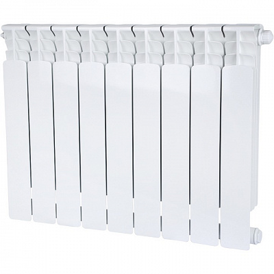 Биметаллический секционный радиатор отопления Stout Space Ventil 500 / 9 секций (нижнее правое)