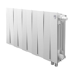 Биметаллический секционный радиатор отопления Royal Thermo PianoForte Bianco Traffico 300 / 10 секций нижнее правое подключение