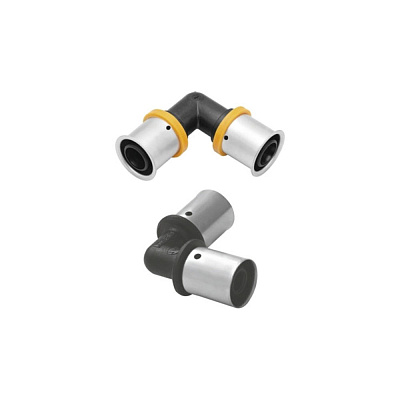 Отвод KAN-therm (уголок) PPSU с пресс-кольцом 20(2)х20(2)
