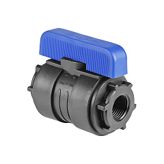 Кран шаровой Valfex ПНД компрессионный ВР/ВР разборный 1x3/4 Ду20