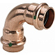 Отвод 90 медный Viega Profipress с SC-Contur d=15 (арт. 291 662)