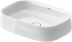 Раковина накладная Duravit Zencha 55x39см белая