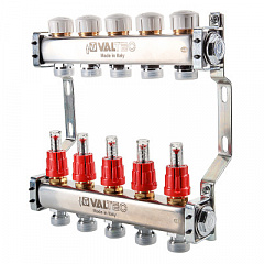 Блок коллекторный VALTEC с расход. 1х8 вых Евроконус 3/4