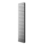 Биметаллический секционный радиатор отопления Royal Thermo PianoForte Tower Silver Satin 300 / 22 секций нижнее подключение