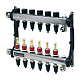 Коллектор TECE TECEfloor для поверхностного отопления 1 x 16 push-fit, 8 контуров