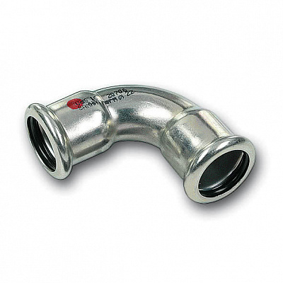 Отвод Sanha 24002A, 90 гр. ВПр, углеродистая сталь, 28