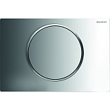 Кнопка смыва Geberit Sigma 10 одинарный смыв, хром глянц./хром мат. 115.758.KH.5