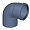 Отвод POLOPLAST POLO-KAL NG PKB DN110 87,5 гр.