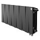 Биметаллический секционный радиатор отопления Royal Thermo PianoForte Noir Sable 300 / 12 секций нижнее правое подключение