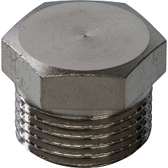 Заглушка Stout никелированная, с наружной резьбой 3/4 , арт. SFT-0025-000034
