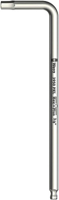 Г-образный ключ WERA 3950 PKL с шаром, 3/32 x 112 мм