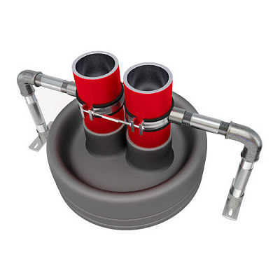 Двойной фиксатор Thermaflex FV-RCLAMP2/25