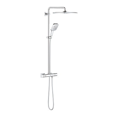 Душевая система Grohe Rainshower SmartActive 310 Mono Cube, квадратный, с термостатом, хром
