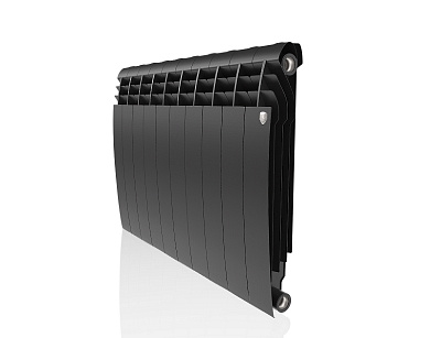 Биметаллический секционный радиатор отопления Royal Thermo Biliner Noir Sable 500 / 10 секций