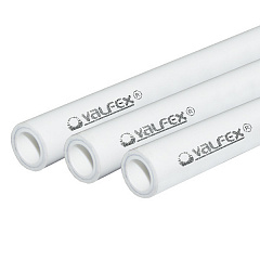 Труба полипропиленовая Valfex PP-R белая армированная ALUMINIUM SDR 6 PN25, 40х6,7