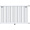 Стальной трубчатый радиатор отопления Rommer RST 1075/05 боковое подключение RAL9016