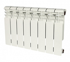 Биметаллический секционный радиатор отопления Rommer Profi Bm 500 (Bi 500-80-150) / 8 секций