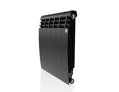 Биметаллический секционный радиатор отопления Royal Thermo Biliner Noir Sable 500 / 6 секций