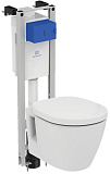Комплект Ideal Standard CЕТ CONNECT подвесной унитаз, инсталляция, сиденье микролифт W220101