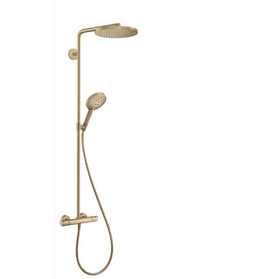 Душевая система Hansgrohe Raindance Select Showerpipe S 240 PowderRain, бронза