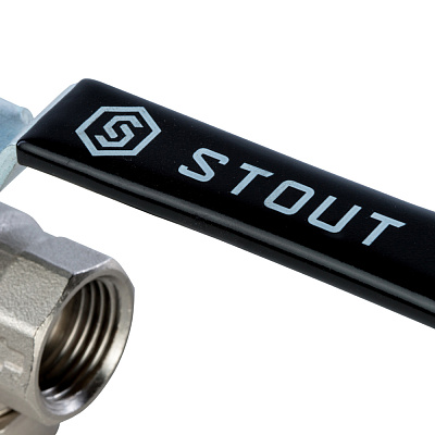 Кран шаровой Stout с фильтром 1 , рычаг