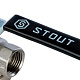 Кран шаровой Stout с фильтром 1 , рычаг