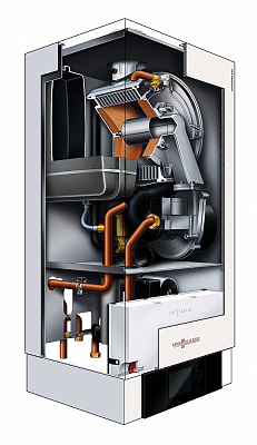 Настенный газовый конденсационный котел отопления одноконтурный Viessmann Vitodens 200-W Vitotronic 100 80 кВт Тип HC1B B2HAK08