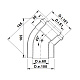 Угол коаксиальный Termica 45 d=60/100мм COU645