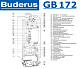 Настенный газовый конденсационный котел отопления одноконтурный Buderus Logamax plus GB172-24 iW (белый)