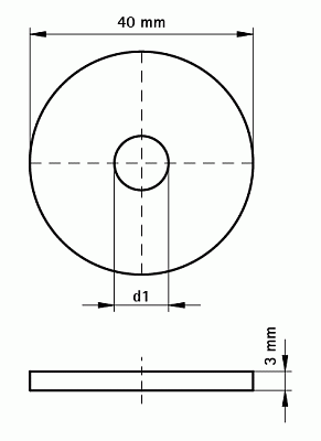 Шайба Walraven BIS Strut 8,5/40 мм